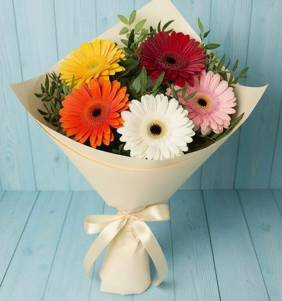 Букет цветов из: Герберы в Нарьян-Маре