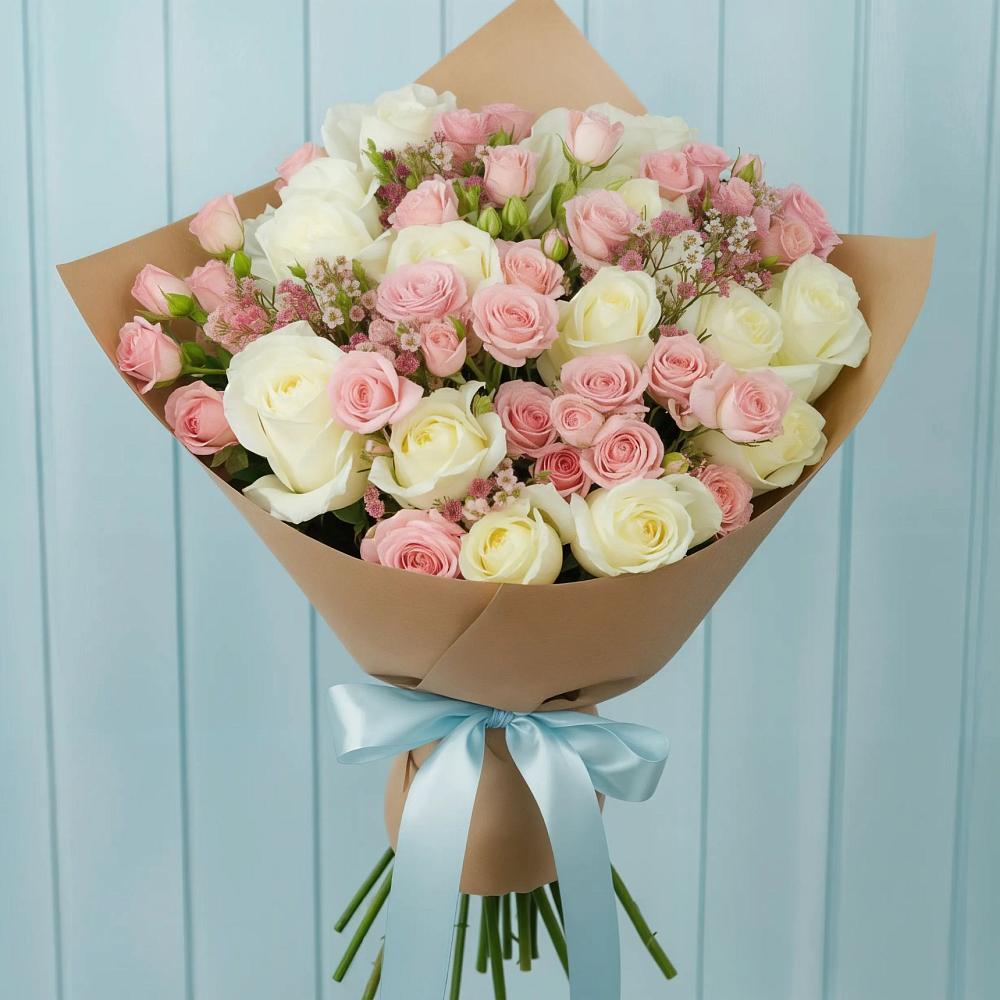 Букет цветов из: Розы в Нарьян-Маре