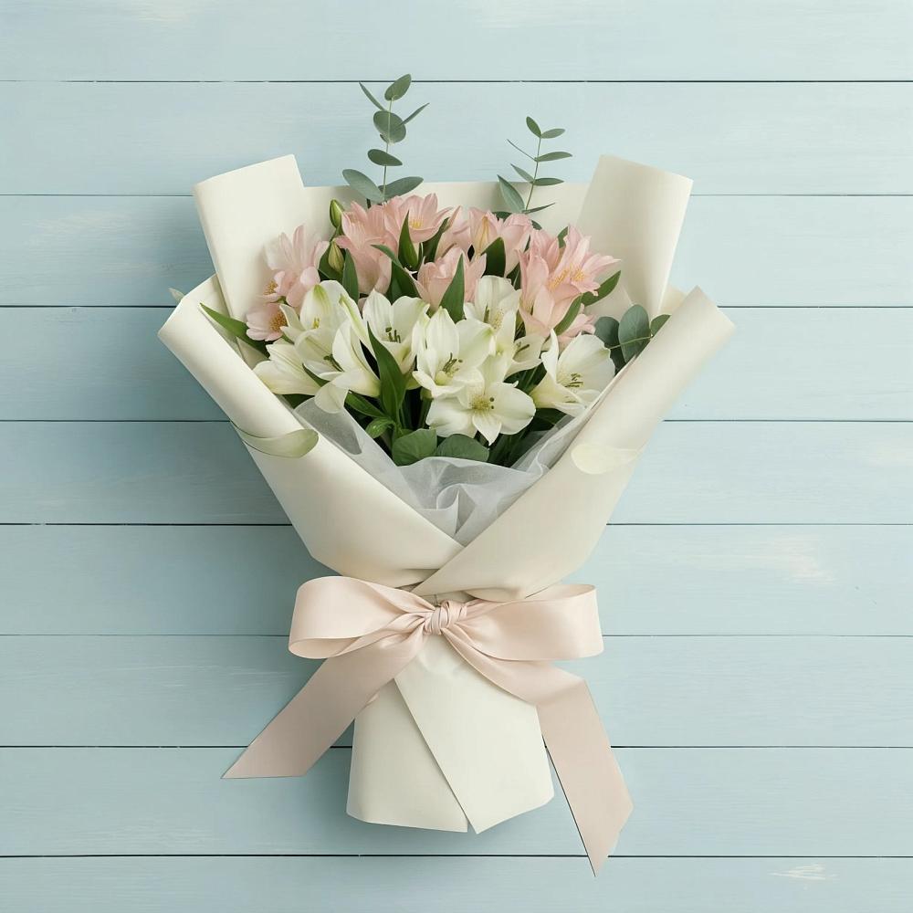 Букет цветов из: Альстромерии в Нарьян-Маре