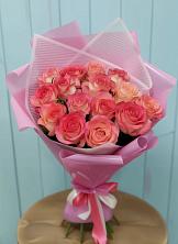 Букет 15 Розовых роз Равель в Нарьян-Маре