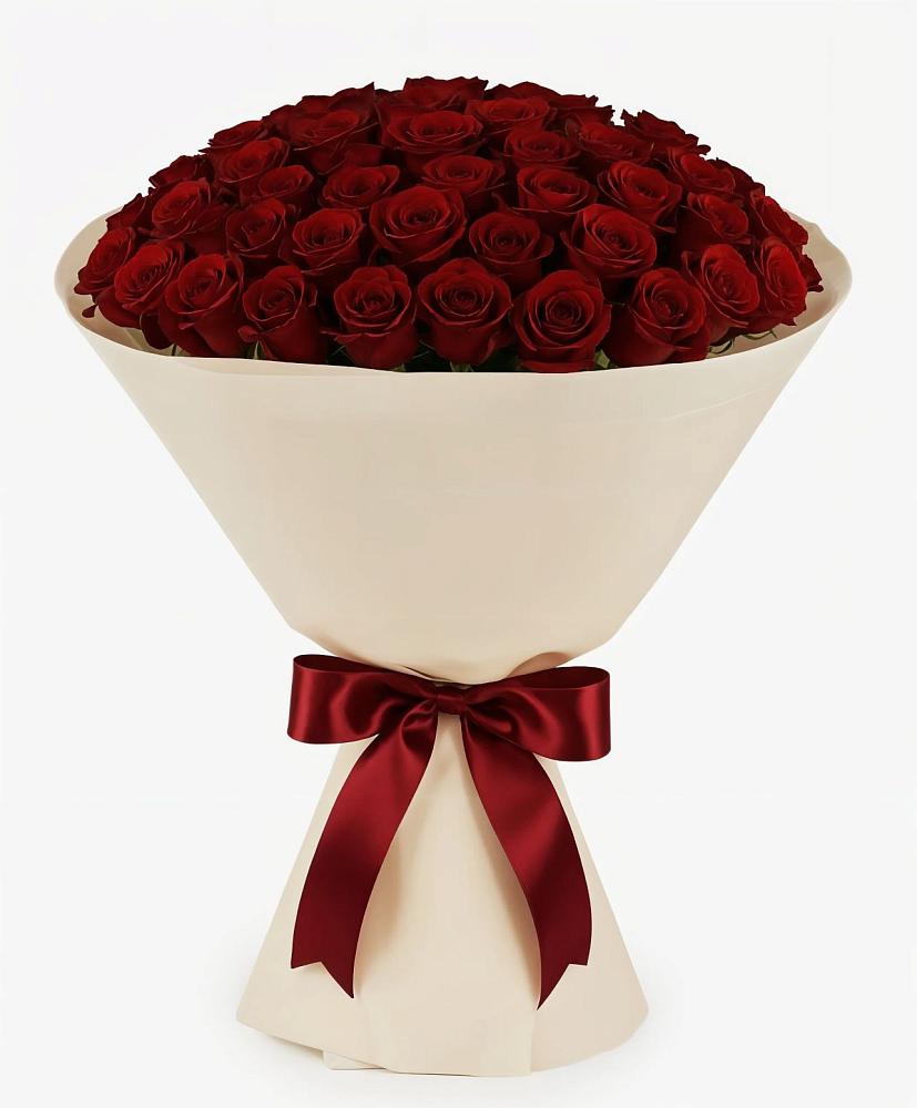 Букет 101 Бордовая роза Блэк Бакарра в Нарьян-Маре