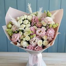 Букет цветов из:  Альстромерии и Розы в Нарьян-Маре